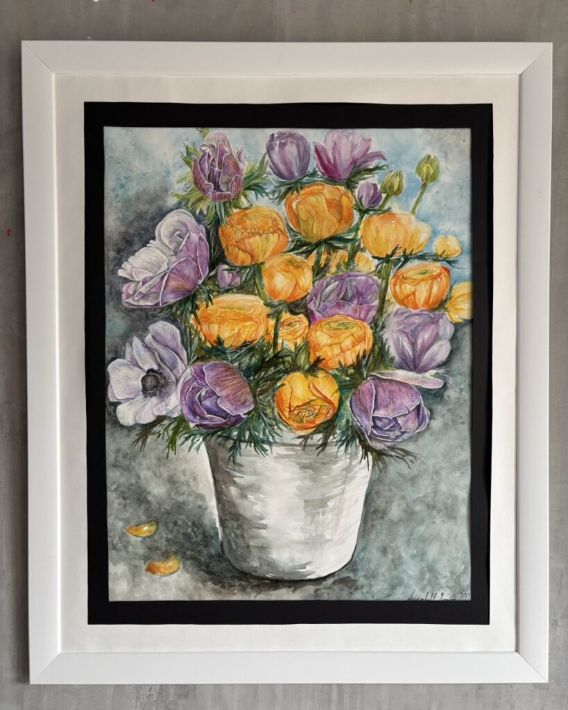 #0019 anemonen lila und orange
