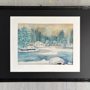 #0041 mein seerosenteich im winter / my waterlily pond in winter