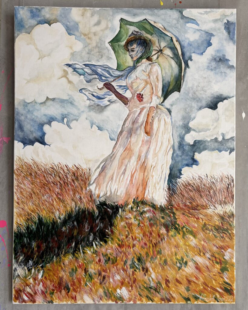 #0037 my version of MONET´S sketches for plein air figures