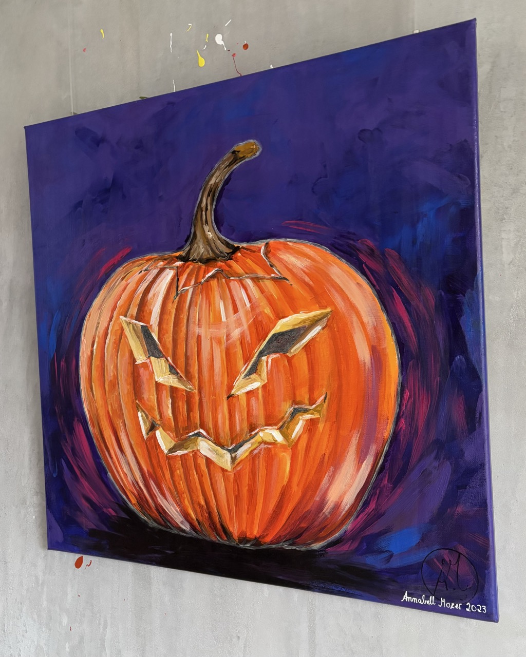 #0052 halloween-kürbis / halloween-pumpkin – Bild 3