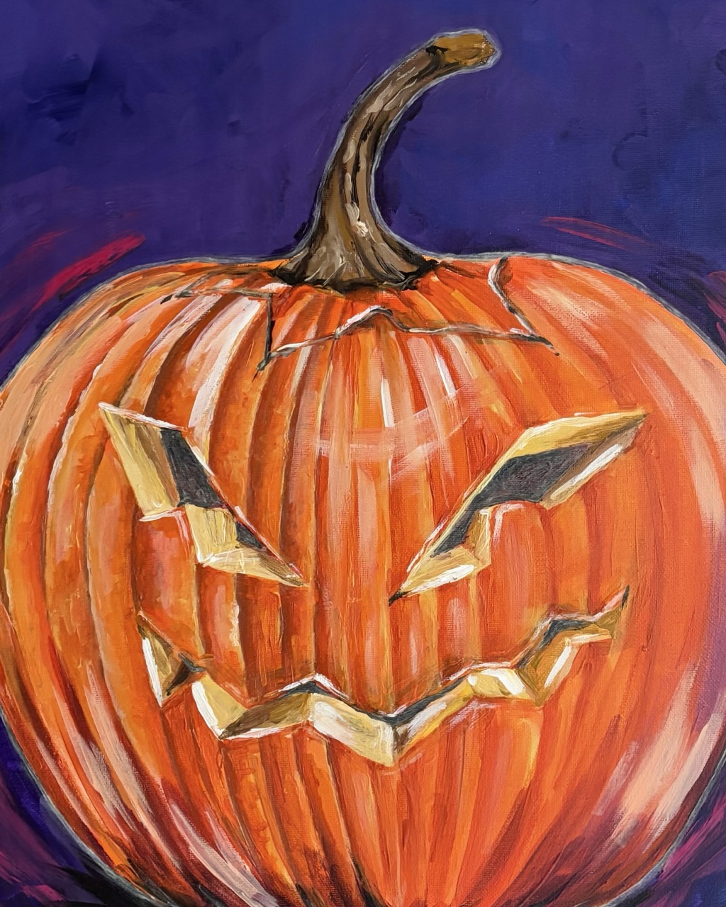 #0052 halloween-kürbis / halloween-pumpkin – Bild 2