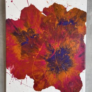 #0128 fließende blumen (kleine studie) / floating flowers (little study)