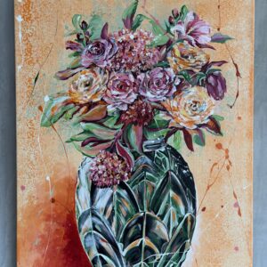 #0092 summerblumen in vase / summer flowers in vase