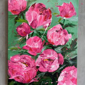 #0065 abstrakte pfingstrosen in pink / abstract peonies in pink