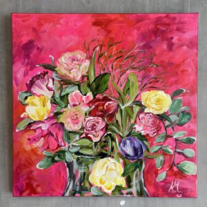 #0064 geburtstagsblumen in vase 2 / birthday flowers in vase 2